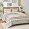 Hyde Lane Boho Queen Comforter Set 3Piece Shabby Chic Bedding Bedding Sets Farmhouse Bed Comforter with 2 Pillow Shams All Season Cotton Top Desert Tufed