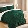 Andency Dark Green Pinch Pleat Comforter Twin66x90Inch 2 Pieces1 Pintuck Comforter 1 Pillowcase Polyester Pintuck Comforter Set Down Alternative Comforter Bedding Set