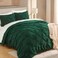 Andency Dark Green Pinch Pleat Comforter Twin66x90Inch 2 Pieces1 Pintuck Comforter 1 Pillowcase Polyester Pintuck Comforter Set Down Alternative Comforter Bedding Set
