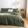 COTTEBED UltraSoft Cozy Twin Bedding Comforter Sets Bed Lightweight All Season Use Warm Fluffy Made with Washed PolyCotton Microfiber Fabric1 Comforter 1 Pillow Sham TwinTwin XL Dark Olive Green