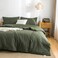 COTTEBED UltraSoft Cozy Twin Bedding Comforter Sets Bed Lightweight All Season Use Warm Fluffy Made with Washed PolyCotton Microfiber Fabric1 Comforter 1 Pillow Sham TwinTwin XL Dark Olive Green