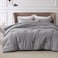 Bedsure Grey Queen Comforter Set Soft Bedding for All Seasons Cationic Dyed Bed Set 3 Pieces 1 Queen Size Comforter 90x90 and 2 Pillow Shams 20x262