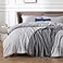 Bedsure Full Comforter Set Grey Soft Bedding for All Seasons Cationic Dyed Bed Set 3 Pieces 1 Full Size Comforter 82x86 and 2 Pillow Shams 20x262