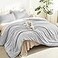 Litanika Light Grey TwinTwin XL Comforter Set 2 Pieces Lightweight Solid Bedding Comforter Set All Season Fluffy Bed Set 66x90In Comforter 1 Pillowcase