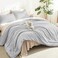 Litanika Light Grey TwinTwin XL Comforter Set 2 Pieces Lightweight Solid Bedding Comforter Set All Season Fluffy Bed Set 66x90In Comforter 1 Pillowcase