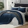 BEDELITE Queen Comforter Set 7 Pieces Bed in A Bag Soft Microfiber Reversible Calm Blue Bed Set with Comforters Sheets Pillowcases Shams Cozy Luxury Bedding Sets for All Season