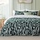 Bedsure TwinTwin XL Comforter Set Emerald Bed Set 2 Pieces Cute Floral Bedding 1 Soft Reversible Botanical Flowers Comforter and 1 Pillow Sham