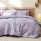 Bedsure Twin Comforter Set 5 Pieces Floral Lavender Soft Bedding Sets Twin Bed in a Bag with Botanical Flowers Comforter Sheets Pillowcase Sham