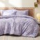 Bedsure Twin Comforter Set 5 Pieces Floral Lavender Soft Bedding Sets Twin Bed in a Bag with Botanical Flowers Comforter Sheets Pillowcase Sham