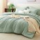 CozyLux Full Size Comforter Set Sage Green 7 Pieces Bed in a Bag Full Comforter Set with Sheets Soft Bedding Set with Down Alternative Comforter Sheets Pillowcases Shams All Season Bed Set Gift
