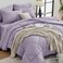 HEVUMYI Queen Purple Comforter Set 7Piece All Season Bed in a Bag Queen Ultra Soft Bedding Set with Comforter Flat Sheet Fitted Sheet Pillowcases Pillow Shams Lavender Purple