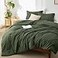 Bedsure TwinTwin XL Comforter Set Dark Green Soft Bedding for All Seasons Cationic Dyed Bed Set 2 Pieces 1 Twin Size Comforter 68x88 and 1 Pillow Sham 20x262