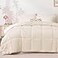 Love's cabin Loves cabin Full Comforter Set Beige 7 Pieces Full Bed in a Bag All Season Bedding Sets with 1 Comforter 1 Flat Sheet 1 Fitted Sheet 2 Pillowcase and 2 Pillow Sham