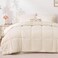 Love's cabin Loves cabin Full Comforter Set Beige 7 Pieces Full Bed in a Bag All Season Bedding Sets with 1 Comforter 1 Flat Sheet 1 Fitted Sheet 2 Pillowcase and 2 Pillow Sham