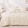 Love's cabin Loves cabin Full Comforter Set Beige 7 Pieces Full Bed in a Bag All Season Bedding Sets with 1 Comforter 1 Flat Sheet 1 Fitted Sheet 2 Pillowcase and 2 Pillow Sham