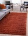 Unique Loom Solid Shag Collection Area Rug 8 x 10 Rectangle Terracotta