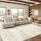 Art&Tuft ArtTuft Washable Rugs 8x10 AntiSlip Backing Abstract 8x10 Area Rugs for Living Room Foldable Stain Resistant Machine Washable Area Rug8x10 Beige