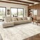 Art&Tuft ArtTuft Washable Rugs 8x10 AntiSlip Backing Abstract 8x10 Area Rugs for Living Room Foldable Stain Resistant Machine Washable Area Rug8x10 Beige