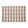 DII Buffalo Check Rug Collection Hand Dyed Reversible Chindi Rug 26x40 StoneCream