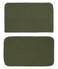 Garland Rug Herald Square 2Piece Kitchen Rug Set 18Inch by 28Inch Green
