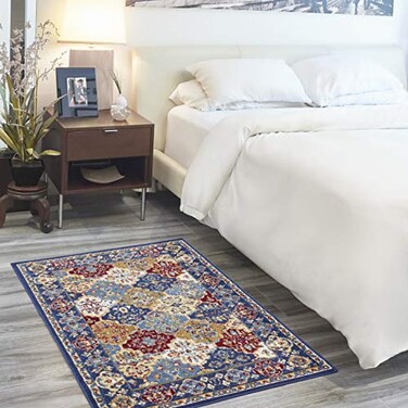 Nourison Home Grafix Multicolor 3 x 5 Area Rug Easy Clean Non Shedding Bed Room Living Room Dining Room Kitchen 3 x 5