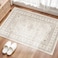 Puino Washable Entryway 2x3 Rug Small Boho Rugs for Indoor Entrance Non Slip Backing Stain Resistant Carpet Low Pile Throw Rugs for Bedroom Bedside Inside Front Door Floor Kitchen DecorBeige2x3FT