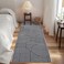 ROYHOME Modern Rug 2x6 Runners for Hallways Abstract Kitchen Runner Rugs Non Slip Bath Runner Rainbow Washable Runner Rug for Bedroom Soft Long Rugs for Entryway Bathroom Laundry Dorm Black