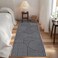 ROYHOME Modern Rug 2x6 Runners for Hallways Abstract Kitchen Runner Rugs Non Slip Bath Runner Rainbow Washable Runner Rug for Bedroom Soft Long Rugs for Entryway Bathroom Laundry Dorm Black