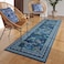 Rugcomf 2x6 Runner Rug ImpressionistStyle Vintage Kitchen Rugs Non Slip Washable Soft Carpet Runner for Kitchen Laundry Bedroom Bathroom Blue