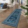 Rugcomf 2x6 Runner Rug ImpressionistStyle Vintage Kitchen Rugs Non Slip Washable Soft Carpet Runner for Kitchen Laundry Bedroom Bathroom Blue
