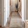 Rugshop Bohemian Stripe Stain Resistant High Traffic Living Room Kitchen Bedroom Dining Home Office Runner Rug 2 x 7 Beige