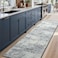Toneed 2x6 Runner Rug Modern Abstract Hallway Rug Washable Non Slip Rubber Rugs for Kitchen Stairs Entryway Bedroom Living Room Printed Low Pile Foldable Accent Rugs Grey