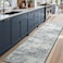Toneed 2x6 Runner Rug Modern Abstract Hallway Rug Washable Non Slip Rubber Rugs for Kitchen Stairs Entryway Bedroom Living Room Printed Low Pile Foldable Accent Rugs Grey