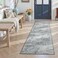 Toneed 2x6 Runner Rug Modern Abstract Hallway Rug Washable Non Slip Rubber Rugs for Kitchen Stairs Entryway Bedroom Living Room Printed Low Pile Foldable Accent Rugs Grey