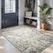 Toneed Abstract Area Rug Modern Washable Rug Soft Non Slip Rug Low Pile for Bedroom Living Room Dining Room BrownGrey 4x6 Feet