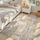 Toneed Abstract Area Rug Modern Washable Rug Soft Non Slip Rug Low Pile for Bedroom Living Room Dining Room Camel 4x6 Feet
