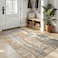Toneed Abstract Area Rug Modern Washable Rug Soft Non Slip Rug Low Pile for Bedroom Living Room Dining Room Camel 4x6 Feet