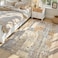Toneed Abstract Area Rug Modern Washable Rug Soft Non Slip Rug Low Pile for Bedroom Living Room Dining Room Camel 4x6 Feet