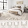 UERMEI 8x10 Washable Area Rug Neutral Modern Abstract Living Room Rugs NonSlip Soft Large Indoor Floor Carpet for Bedroom Home Office Under Dining Table Decor Dark Brown