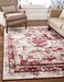 Unique Loom Sofia Collection Area Rug Salle Garnier 4 1 x 6 1 Rectangle Burgundy Ivory