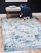 Unique Loom Sofia Collection Area Rug Salle Garnier 9 x 12 2 Rectangle Blue Ivory
