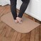 Ritz Solid Accent Rug 18 x 30 Stain Resistant Kitchen or Living Room Floor Mat Latex Backing Machine Washable Beige