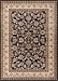 Well Woven Barclay Collection Sarouk Black 4x5 Area Rug for Entryways Small Bedrooms Living Rooms