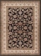 Well Woven Barclay Collection Sarouk Black 4x5 Area Rug for Entryways Small Bedrooms Living Rooms