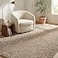 Unique Loom Solid Shag Collection Area Rug 4 1 x 6 1 Rectangle Taupe