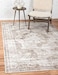 Unique Loom Sofia Collection Area Rug Salle Garnier 3 3 x 5 3 Rectangle Beige Ivory