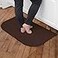 Ritz Solid Accent Rug 18 x 30 Stain Resistant Kitchen or Living Room Floor Mat Latex Backing Machine Washable Chocolate Brown
