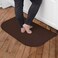 Ritz Solid Accent Rug 18 x 30 Stain Resistant Kitchen or Living Room Floor Mat Latex Backing Machine Washable Chocolate Brown