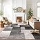 Rugshop Gray Large Modern Distressed Boxes Area Rug Soft StainResistant Pile for Living Room Office and Dining Room 8 x 10