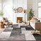 Rugshop Gray Large Modern Distressed Boxes Area Rug Soft StainResistant Pile for Living Room Office and Dining Room 8 x 10